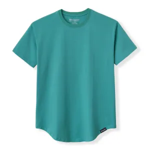 021 ESSENTIAL DROP-CUT T-SHIRT - EMERALD