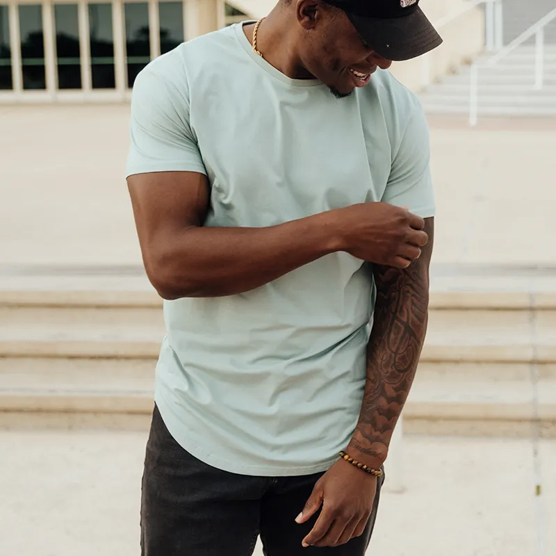 021 ESSENTIAL DROP-CUT T-SHIRT - SEA FOAM