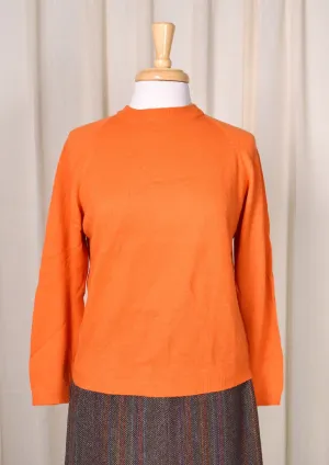 1960s Vintage Orange LS Sweater