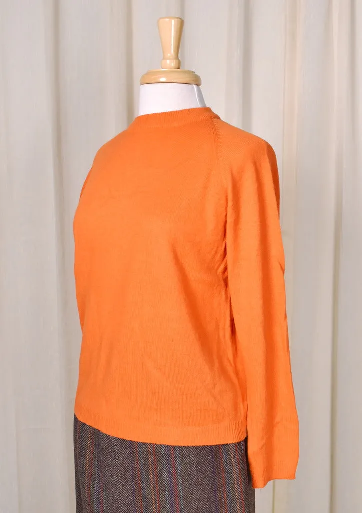 1960s Vintage Orange LS Sweater