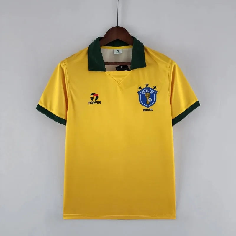 1988 Brazil Home - Retro Jersey