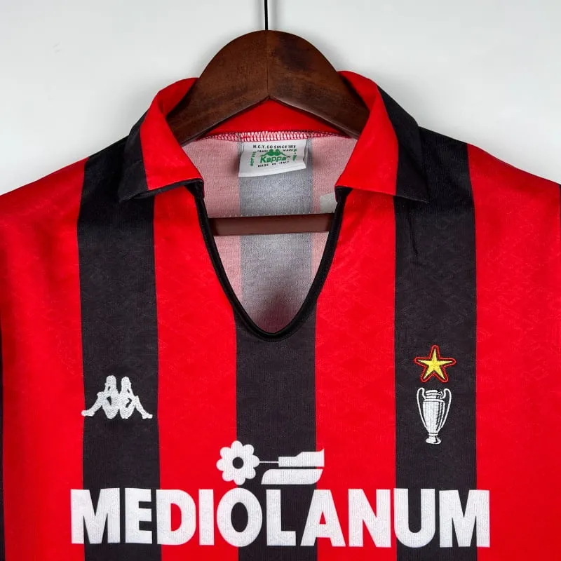 1989 - 1990 AC Milan Home  - Retro Jersey