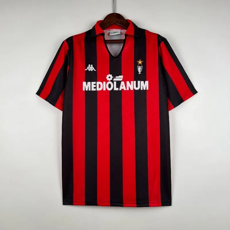 1989 - 1990 AC Milan Home  - Retro Jersey