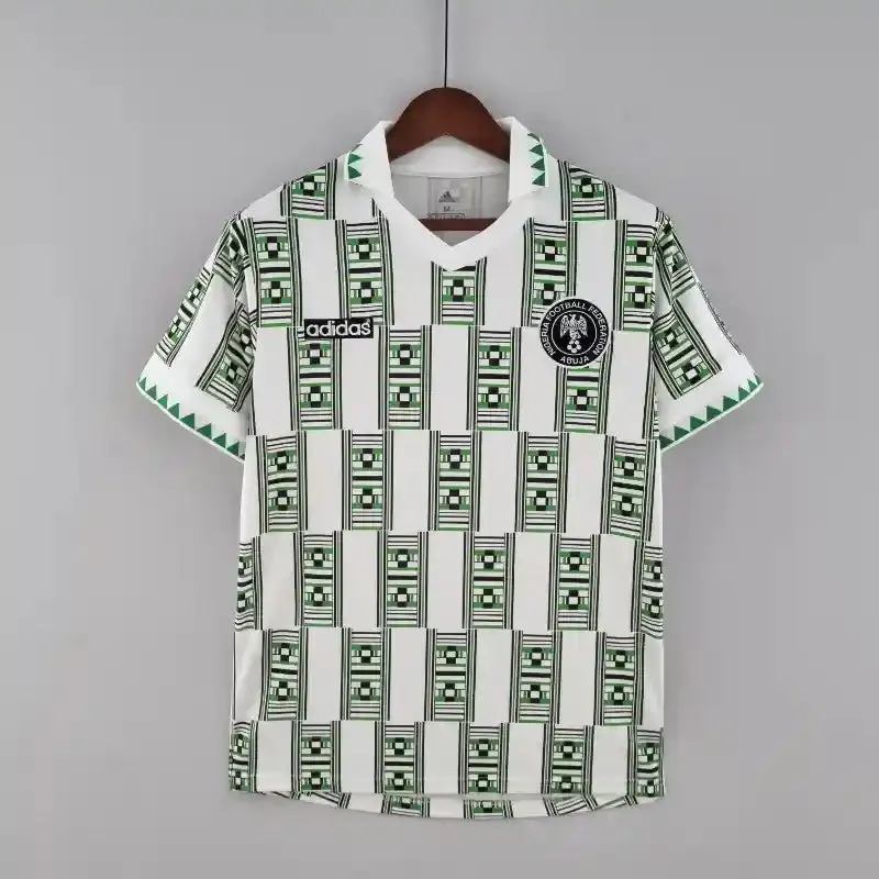 1994 Nigeria Home Remilekun #9 Print - Retro Jersey