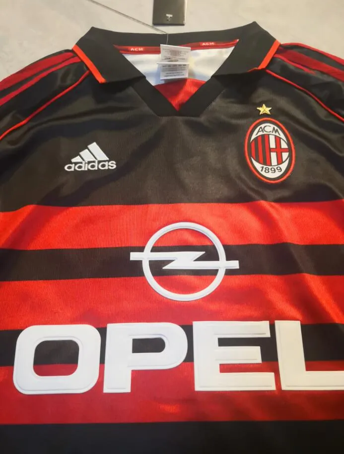 1998 - 1999 AC Milan Third Choice - MALDINI 3 Print - Retro Jersey