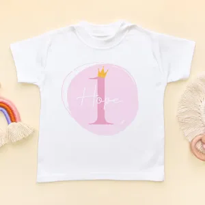 1st Birthday Girl Pink Theme Personalised Toddler & Kids T Shirt