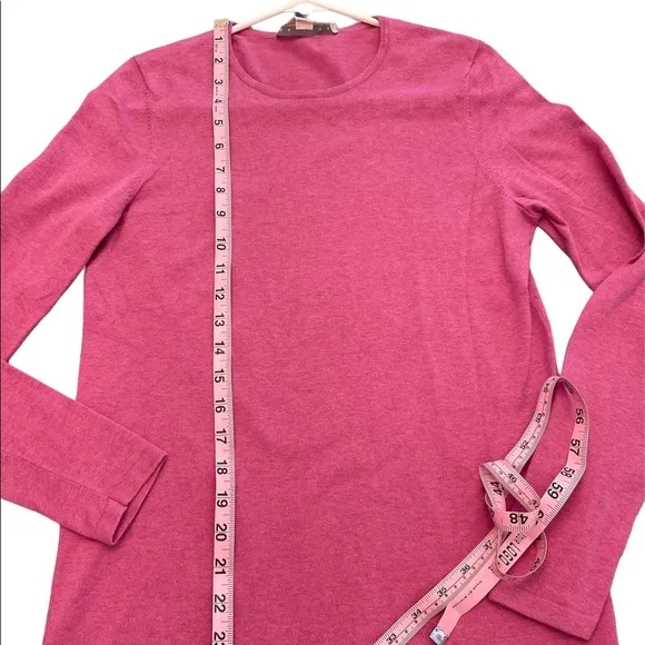 2 Belford Sweater Bundle  sz M Red V-neck Pink Scoop Neck EUC SOFT Modest