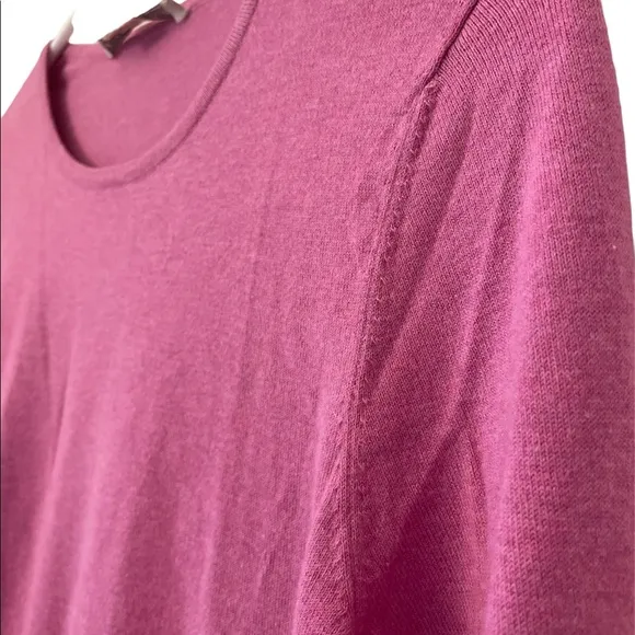 2 Belford Sweater Bundle  sz M Red V-neck Pink Scoop Neck EUC SOFT Modest