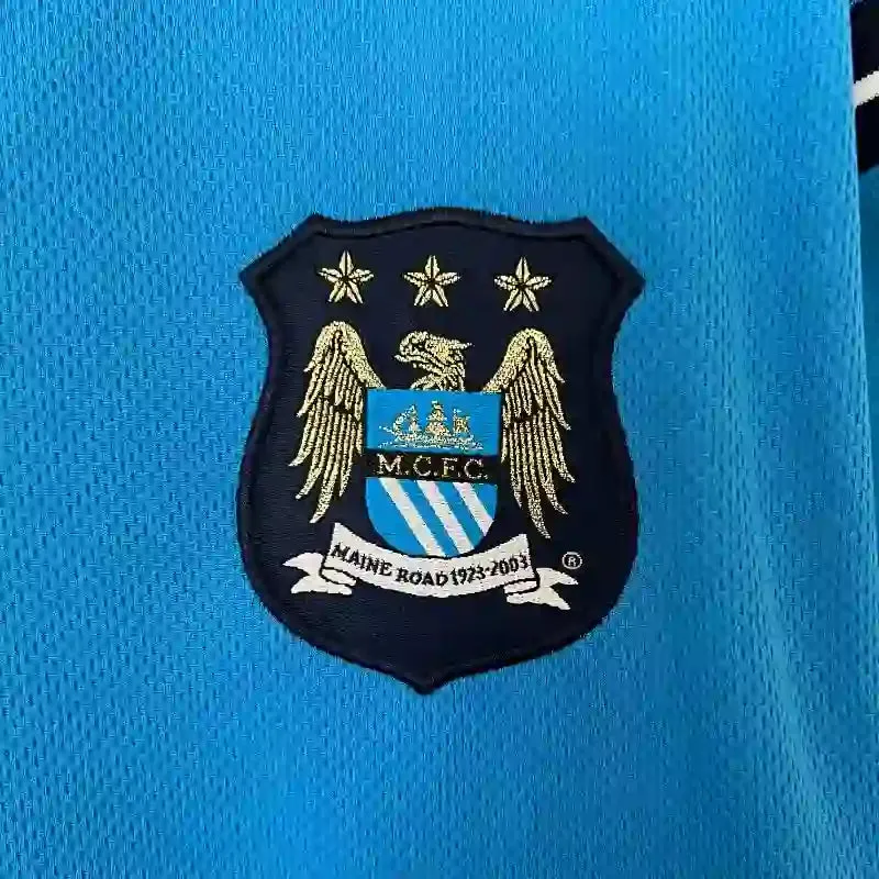 2001 - 2002 Manchester City Home   - Retro Jersey