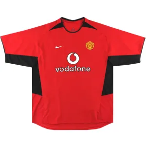 2002-04 Manchester United Nike Home Shirt XL