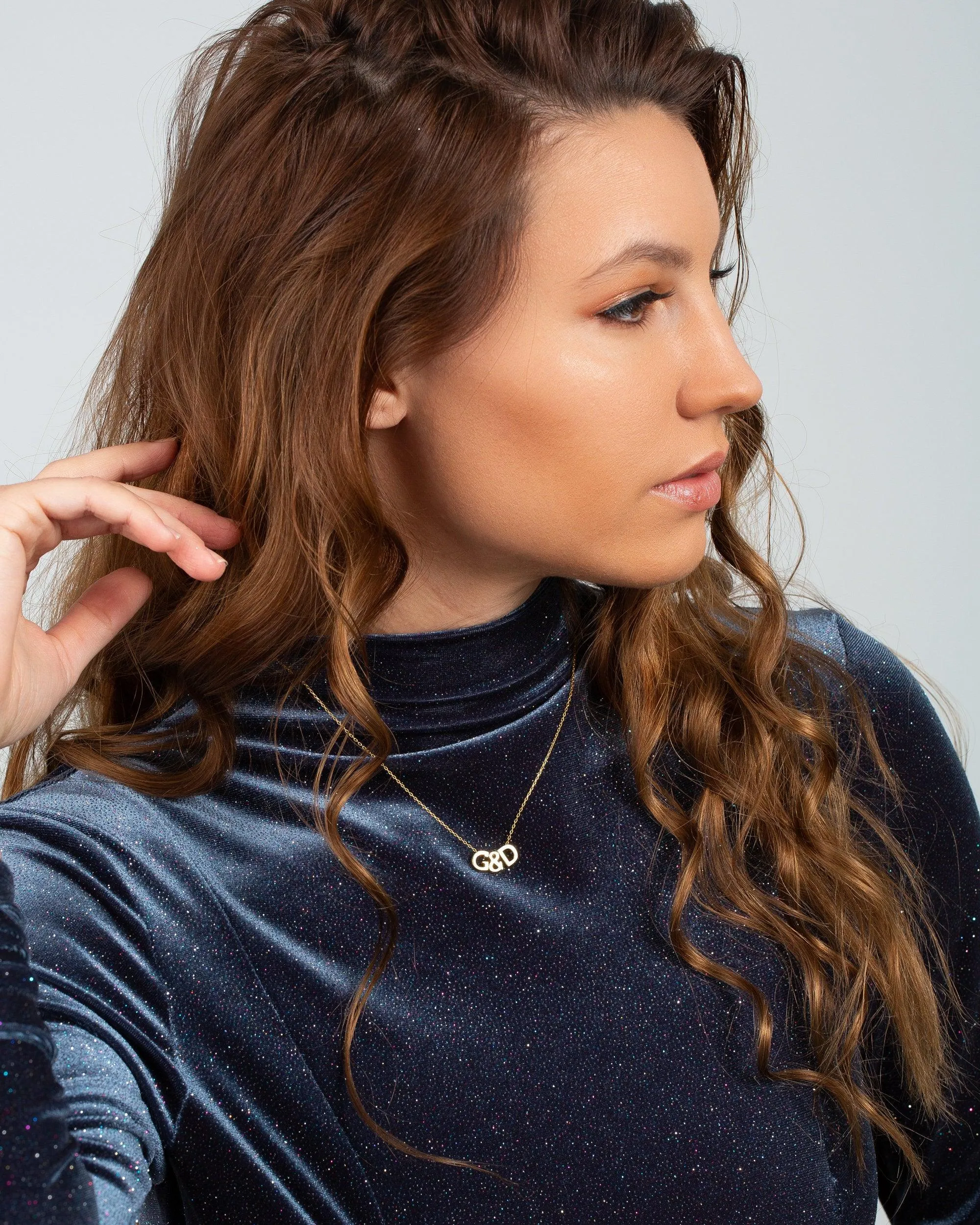 3D Initial Necklace - 18K Gold Vermeil