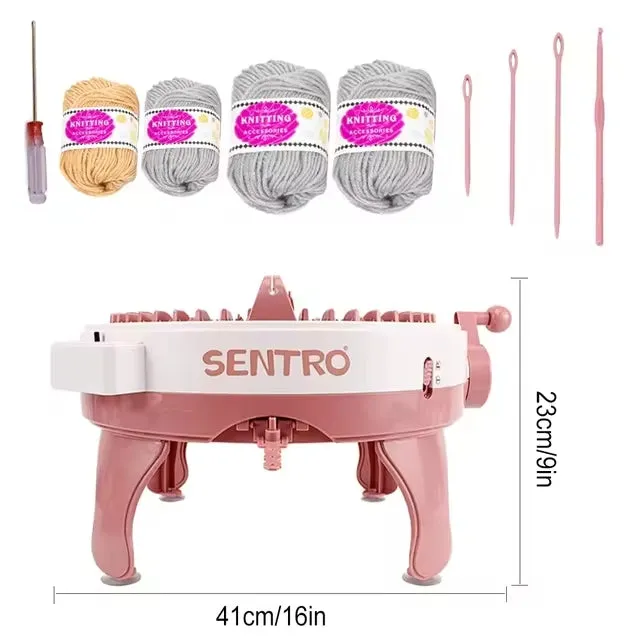 48 Needles Knitting Machine Kit with Row Counter (Bundle48)