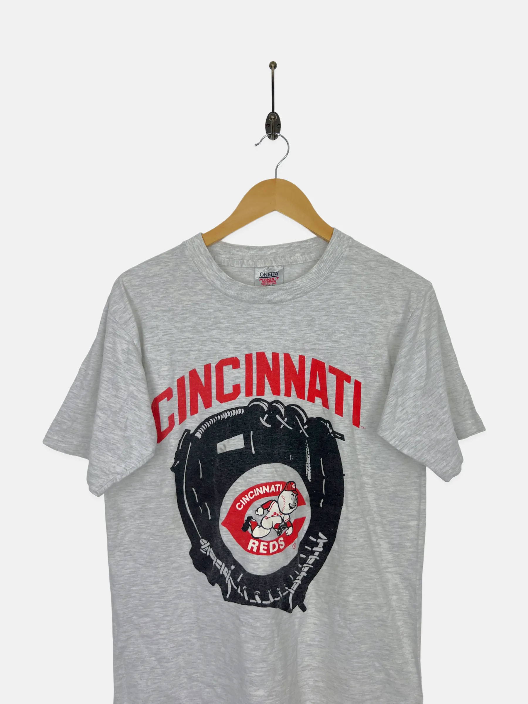 90's Cincinnati Reds MLB USA Made Vintage T-Shirt Size 10
