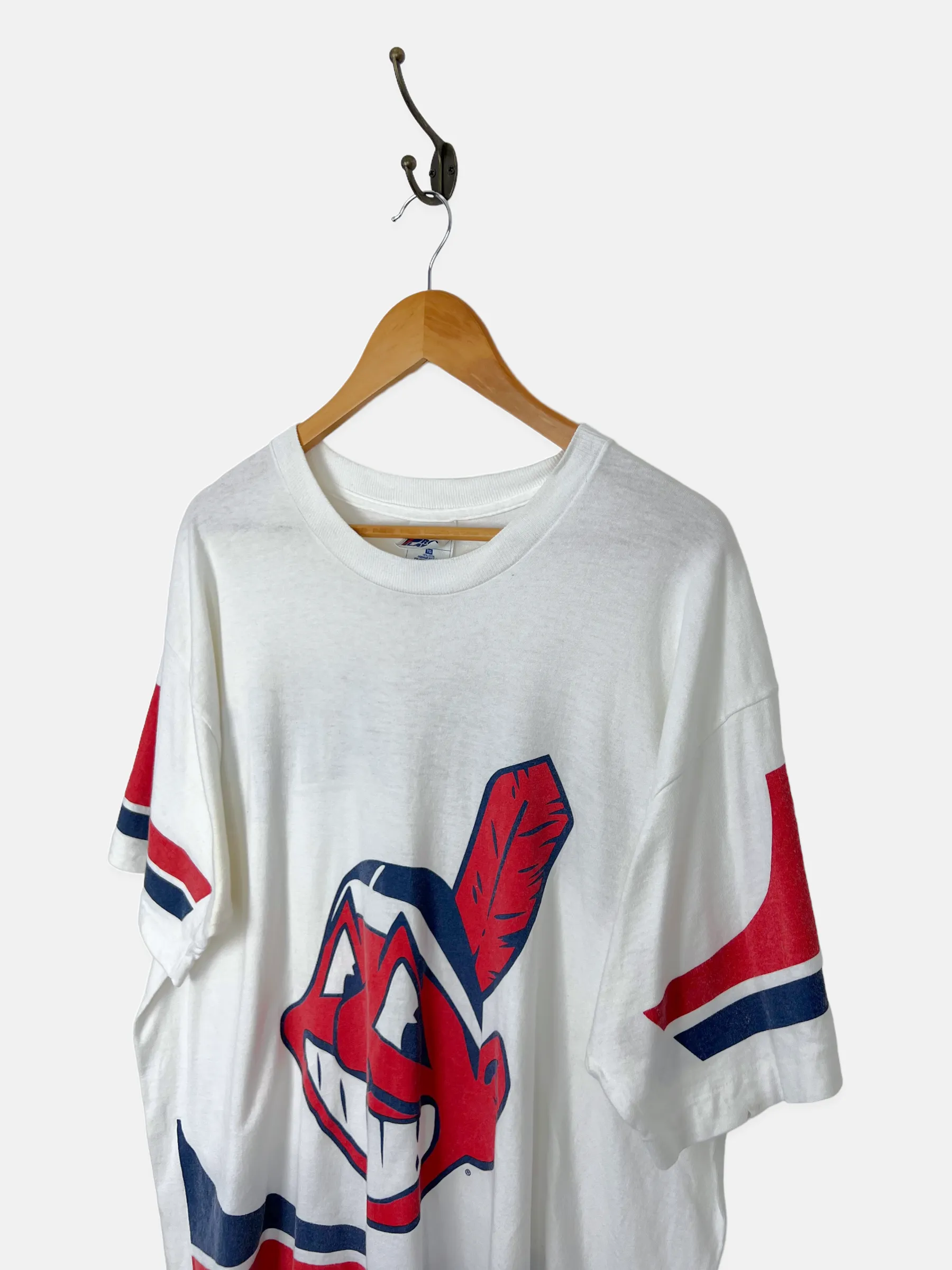 90's Cleveland Indians MLB USA Made Vintage T-Shirt Size XL