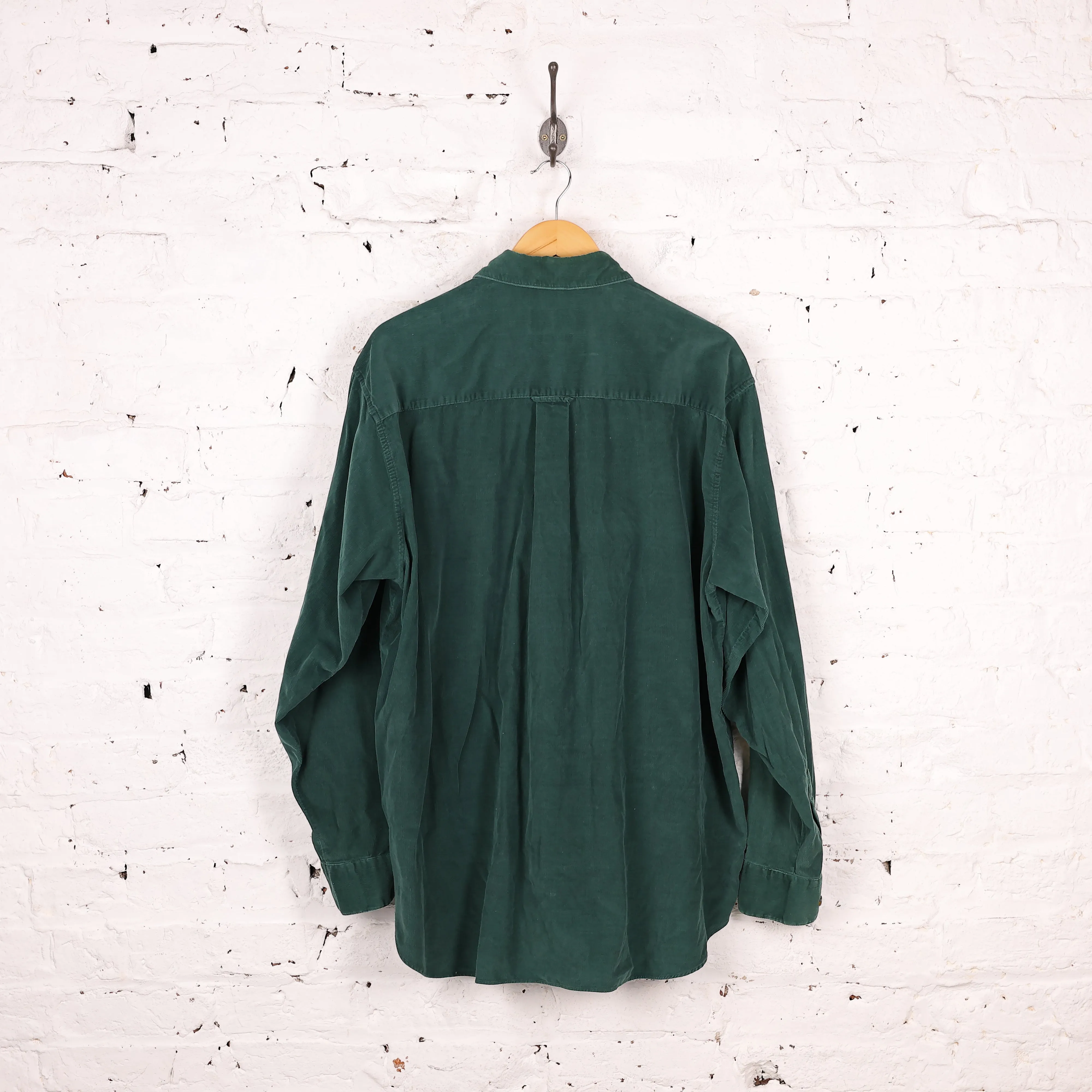 90s Corduroy Shirt - Green - XL