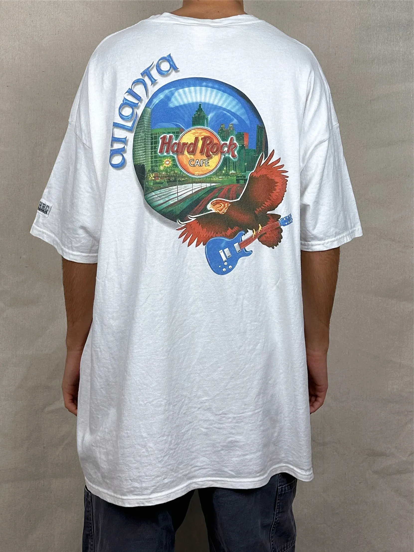 90's Hard Rock Cafe Atlanta Vintage T-Shirt Size 3-4XL