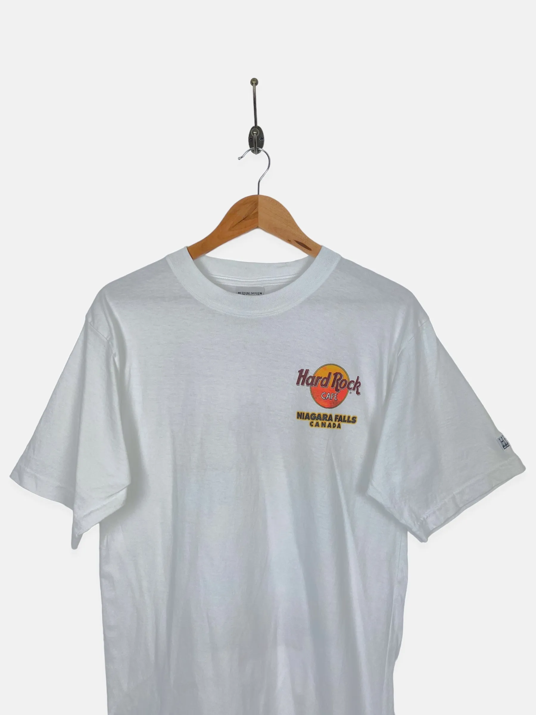90's Hard Rock Cafe Niagara Falls Canada USA Made Vintage T-Shirt Size 10
