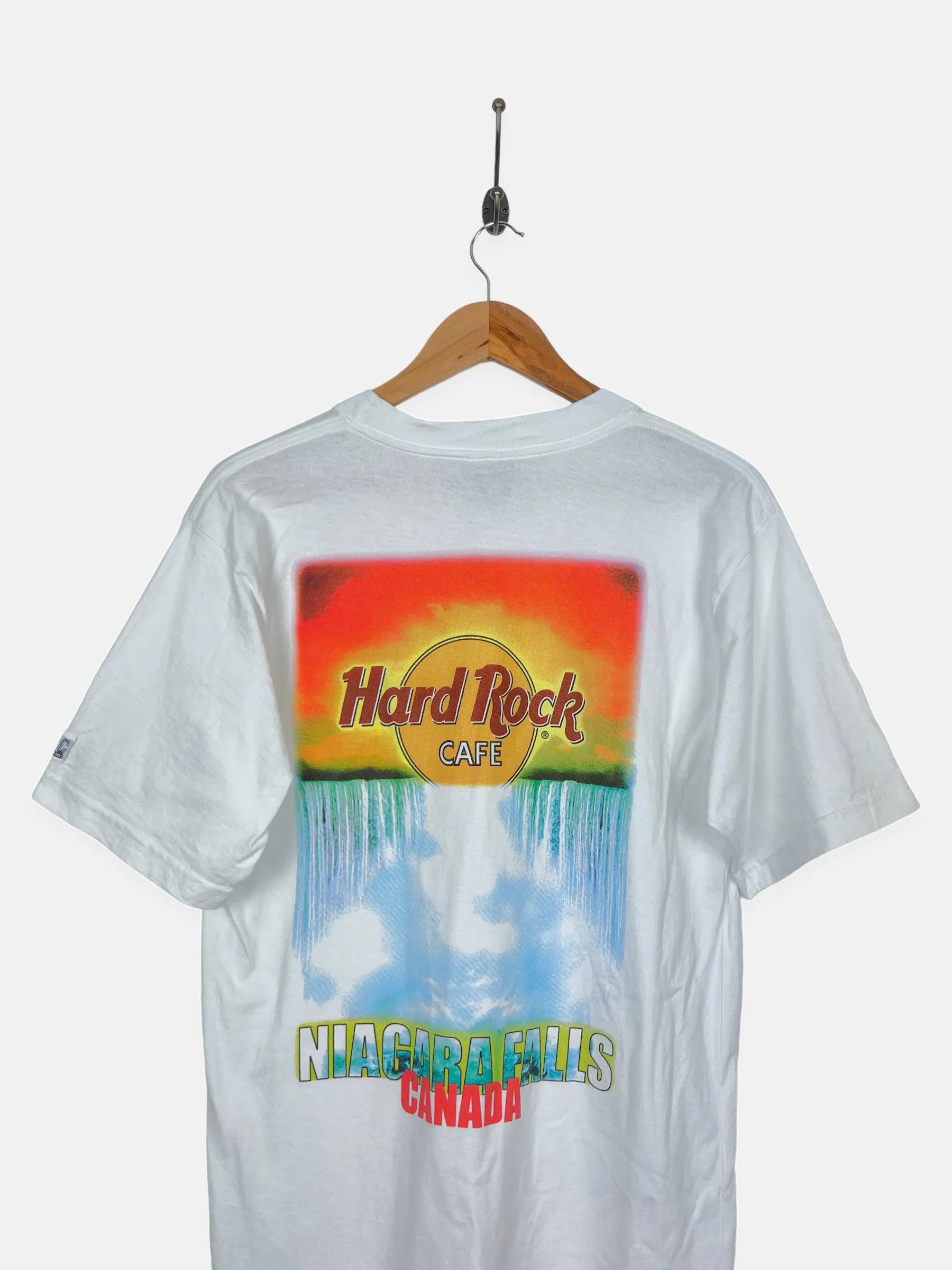 90's Hard Rock Cafe Niagara Falls Canada USA Made Vintage T-Shirt Size 10