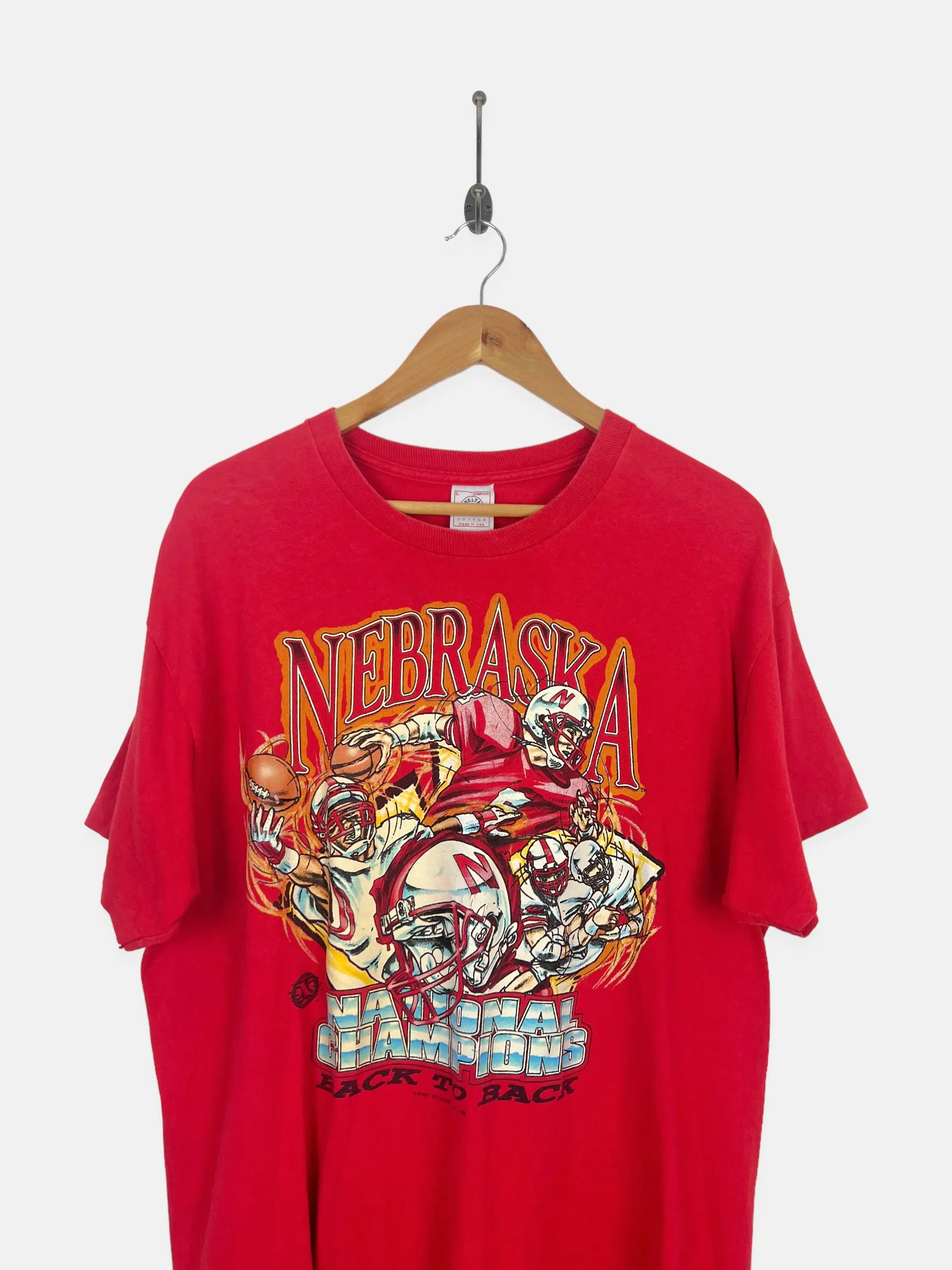 90's Nebraska Huskers USA Made Vintage T-Shirt Size M-L