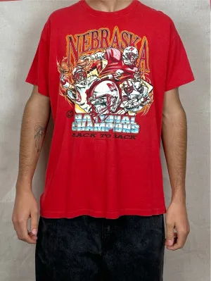 90's Nebraska Huskers USA Made Vintage T-Shirt Size M-L