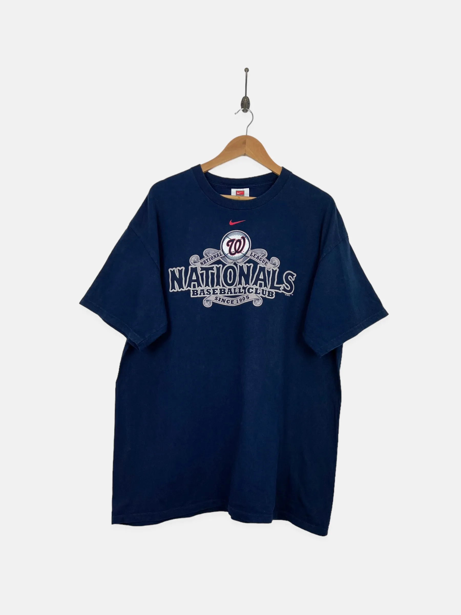 90's Nike Washington Nationals MLB Vintage T-Shirt Size 2XL