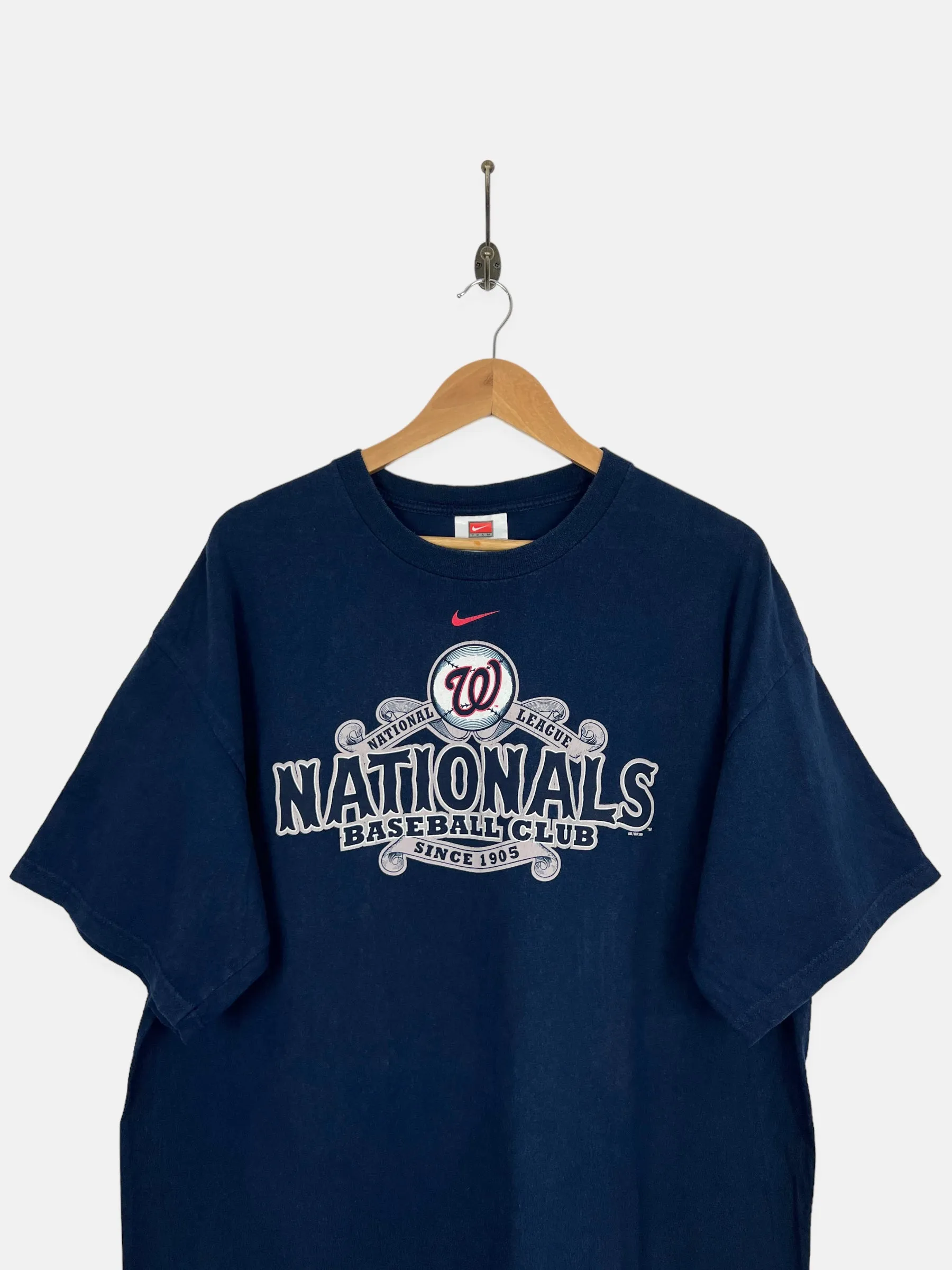 90's Nike Washington Nationals MLB Vintage T-Shirt Size 2XL