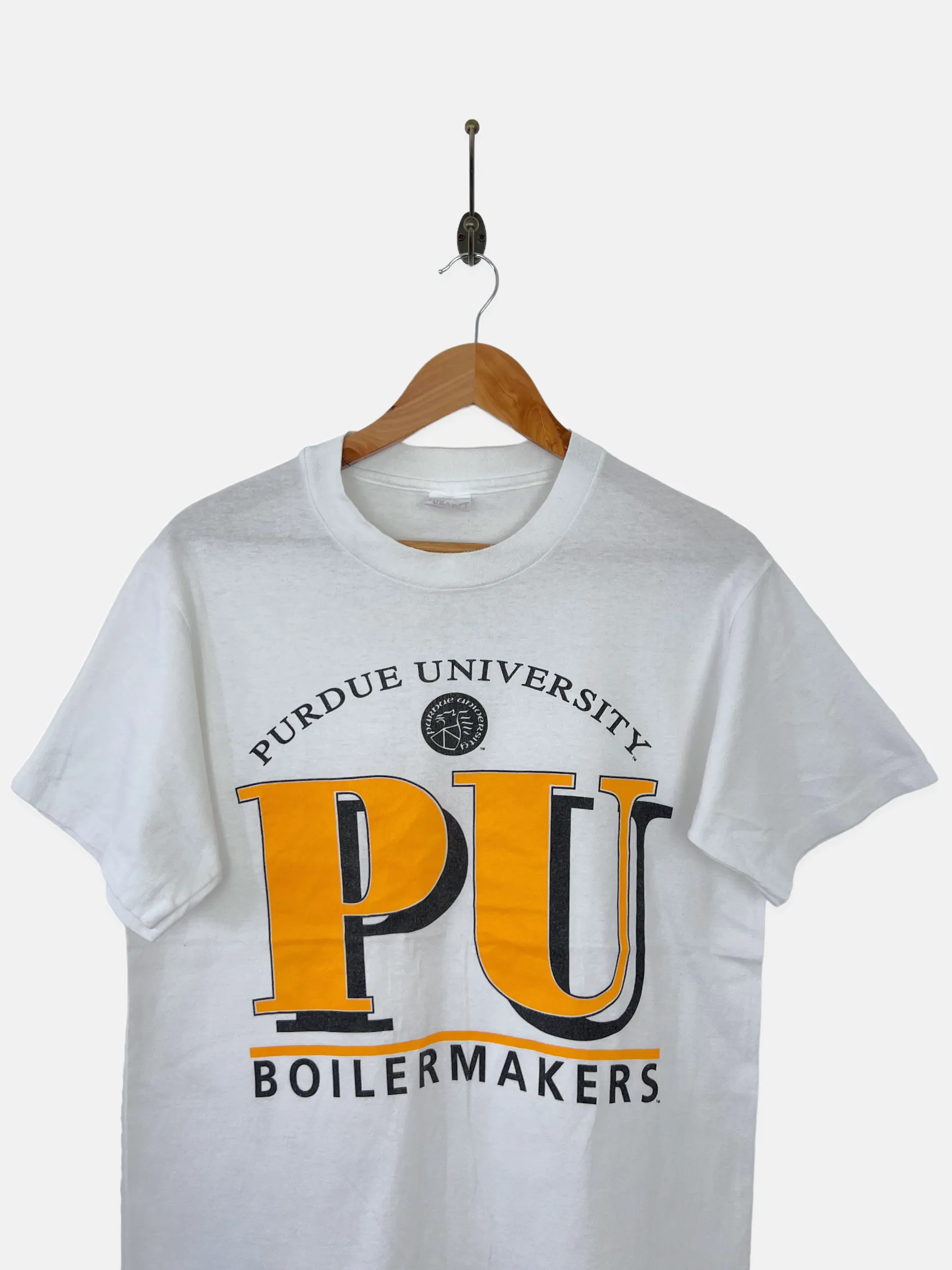 90's Purdue University Boilermakers USA Made Vintage T-Shirt Size 8-10