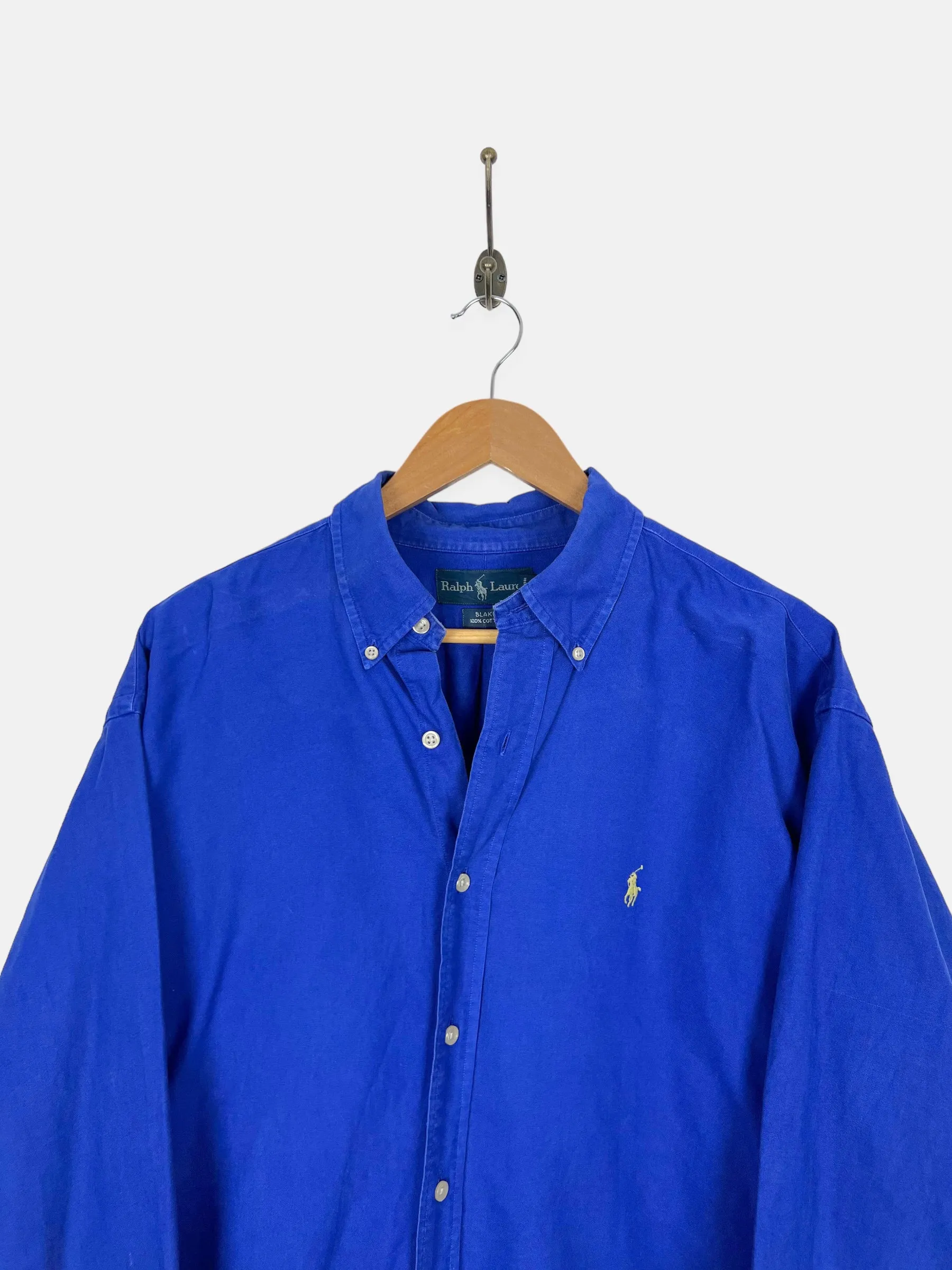 90's Ralph Lauren Embroidered Vintage Button-Up Shirt Size XL