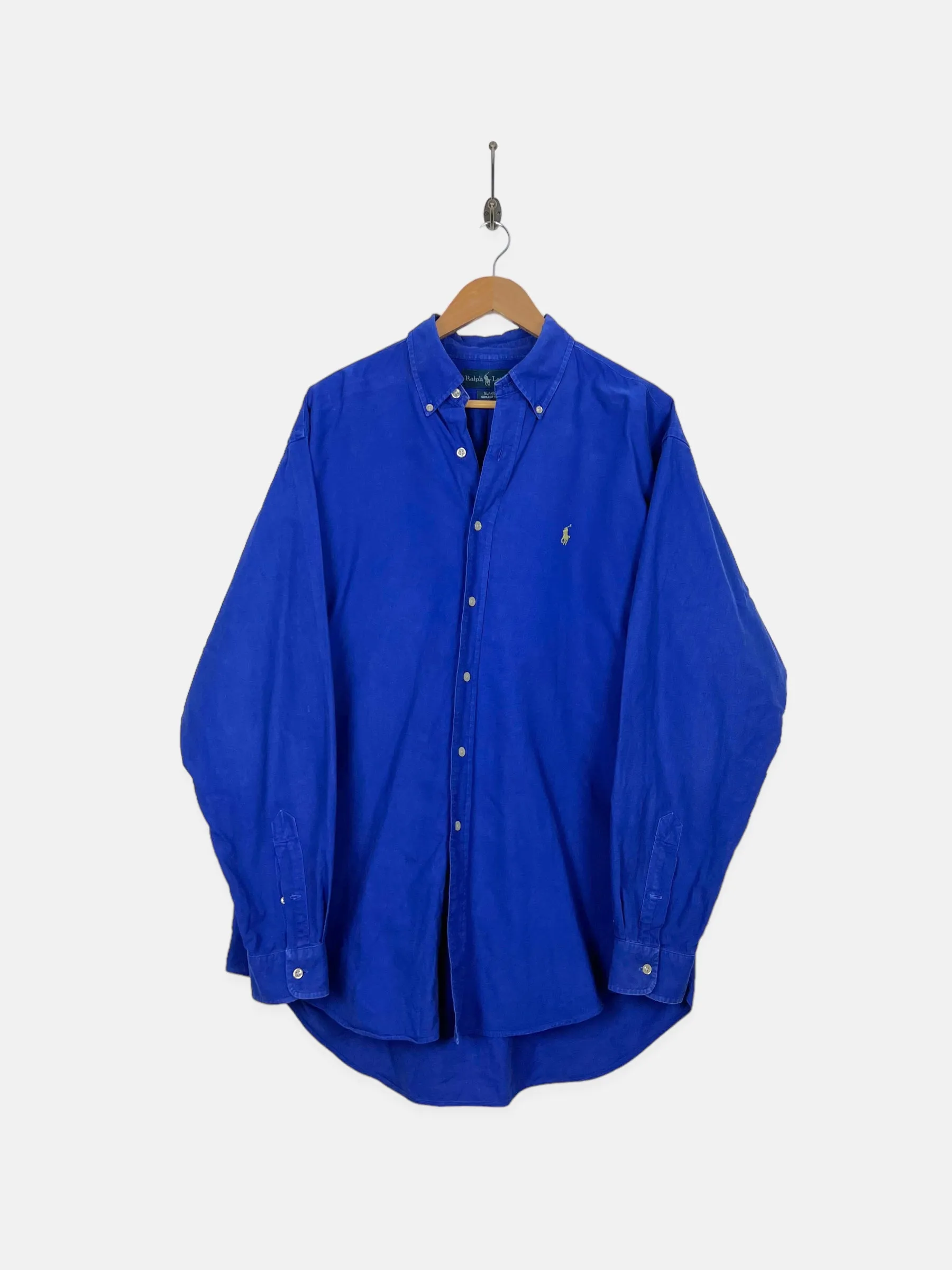 90's Ralph Lauren Embroidered Vintage Button-Up Shirt Size XL
