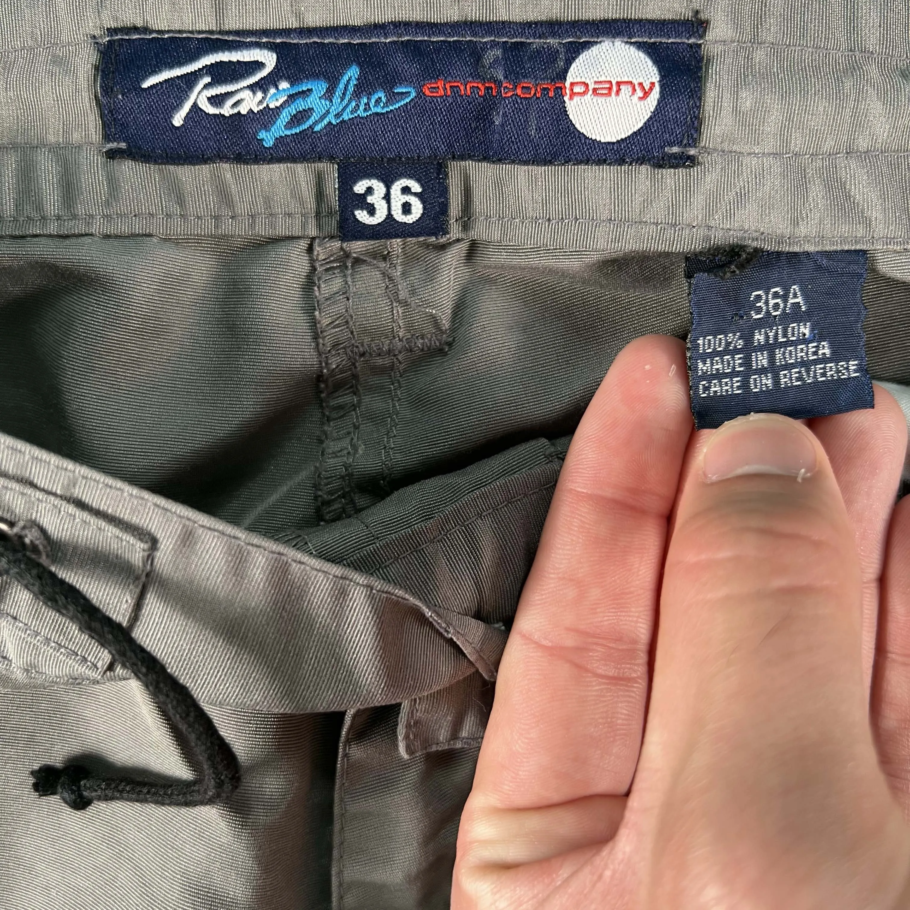 90s Raw Blues M-51 Style Nylon 2 in 1 Cargo Pants- 34x30