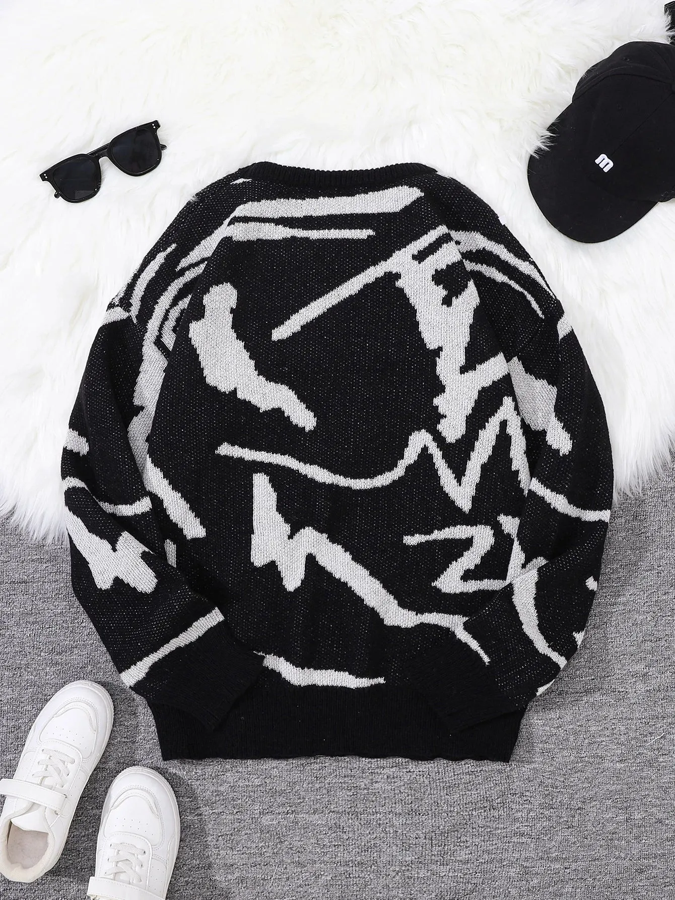 Abstract Knit Sweater