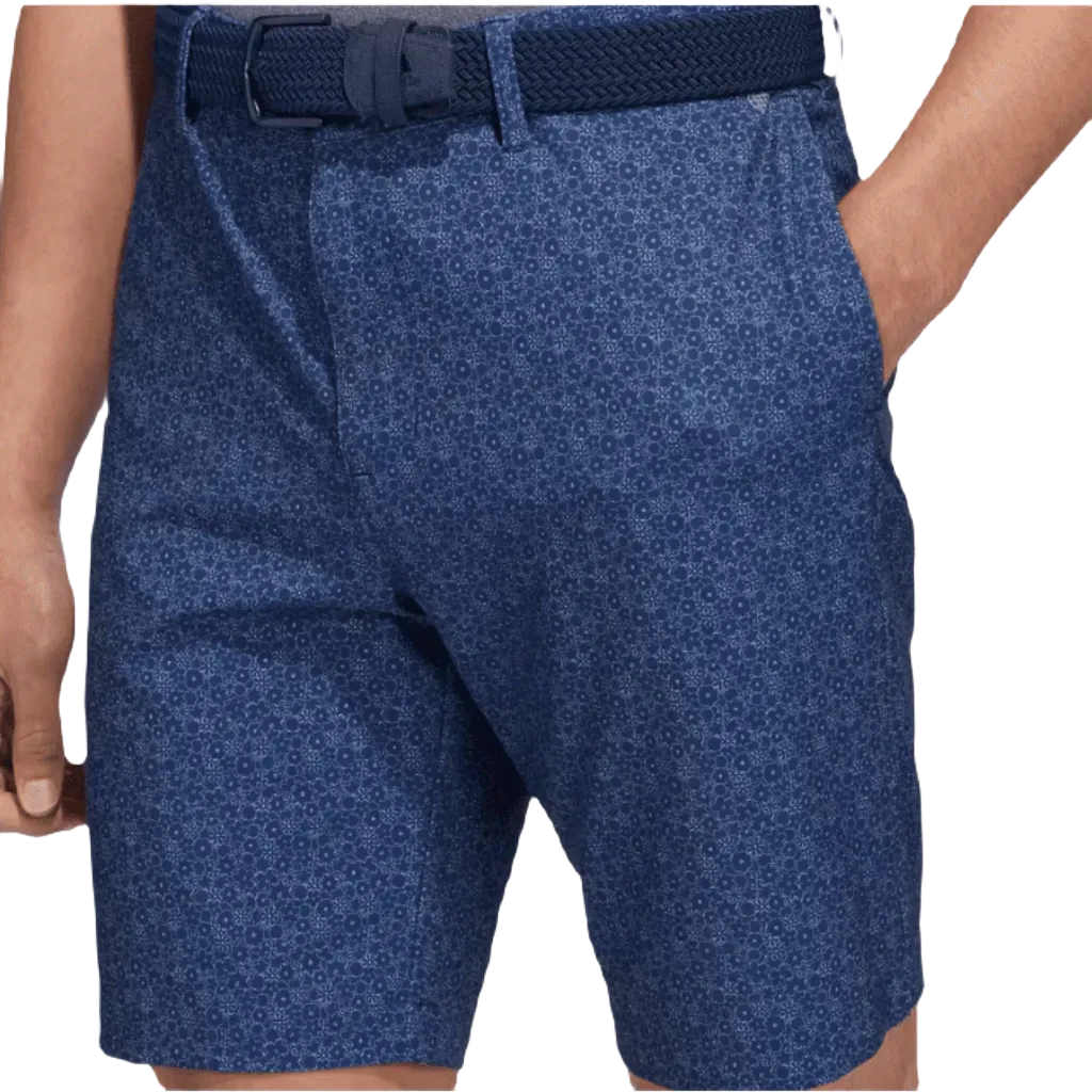 Adidas Ultimate365 9-Inch Printed Golf Shorts - Navy