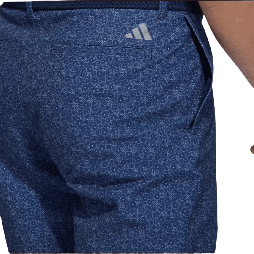 Adidas Ultimate365 9-Inch Printed Golf Shorts - Navy
