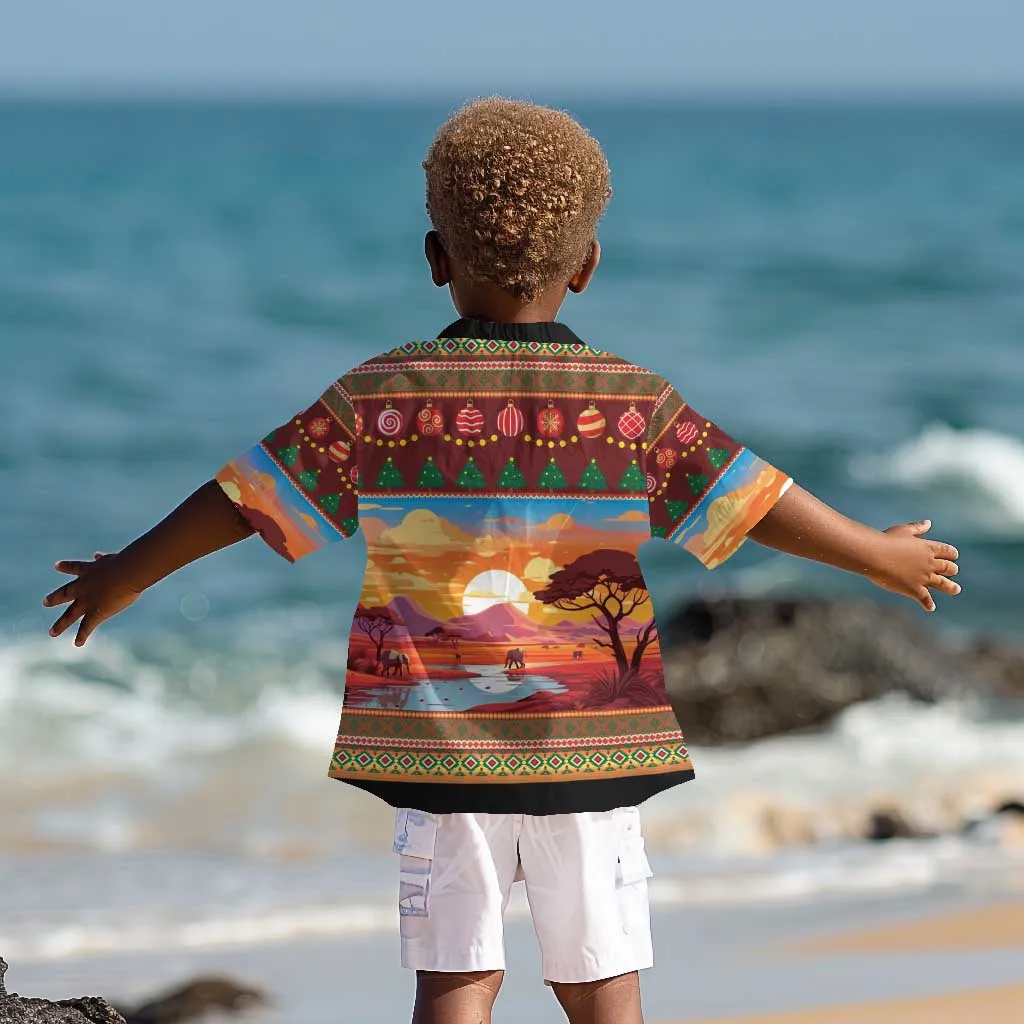 African Christmas Kid Hawaiian Shirt Afro Heritage and Celebrated DT03