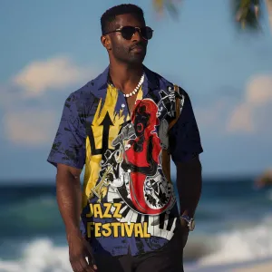 Afro-Barbados Jazz Festival Hawaiian Shirt Abstract Jazz Art LT03