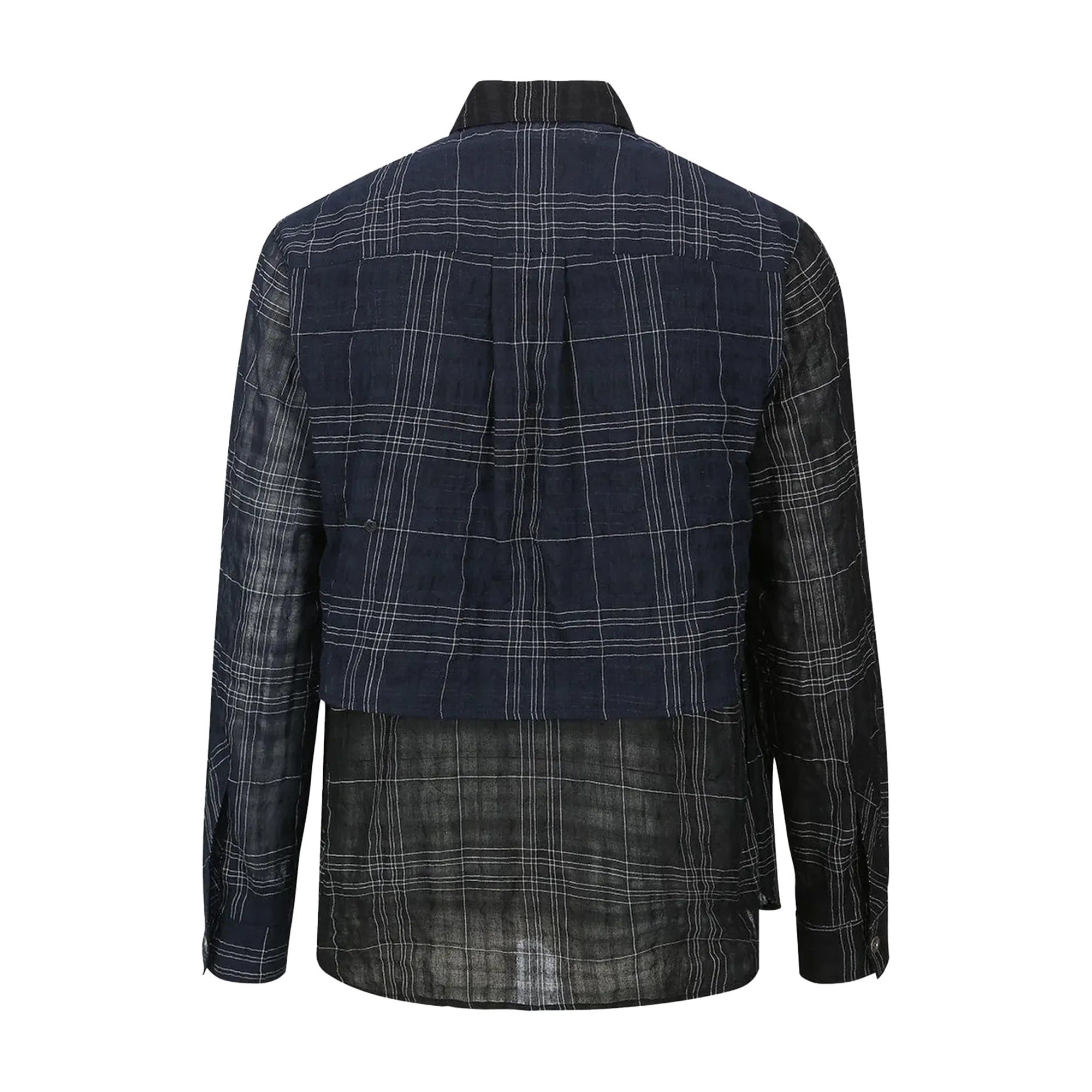 Andersson Bell Check Layered Shirts Black ATB1275M