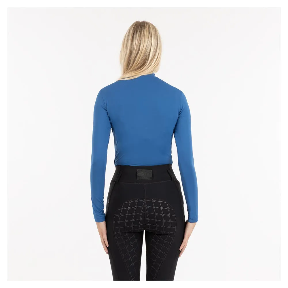 Anky Deja Vu Blue mockneck shirt- 1 Large left