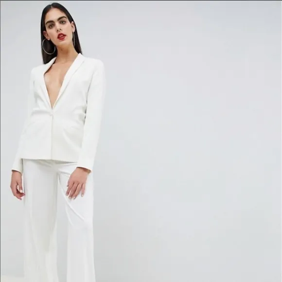 ASOS DESIGN Tall tailored forever blazer in White