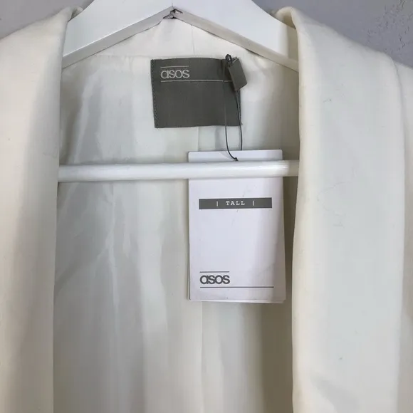 ASOS DESIGN Tall tailored forever blazer in White