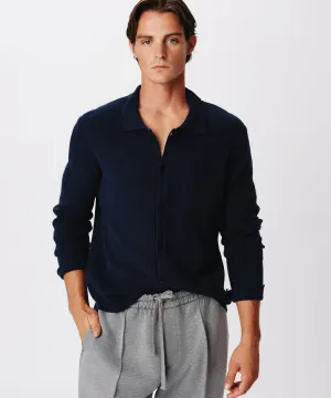 ATM Merino Wool Cotton Cashmere Blend Cardigan Jacket