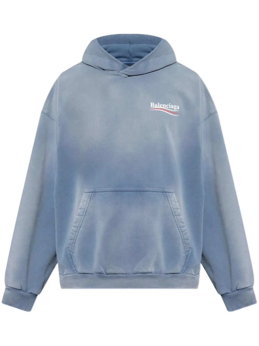Balenciaga Faded Blue Classic Hoodie tröja