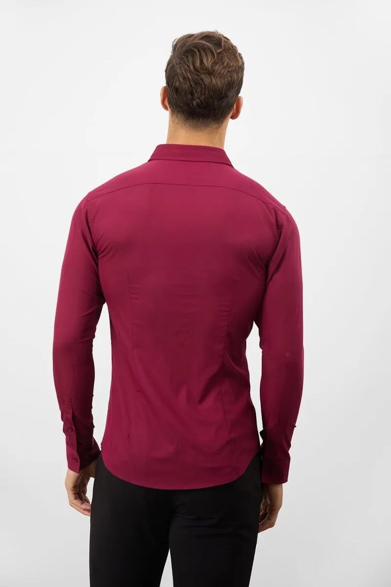 Bamboo Shirt in Claret