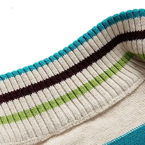 BASADINA Boy's Striped Sweater Cardigan, Yellow