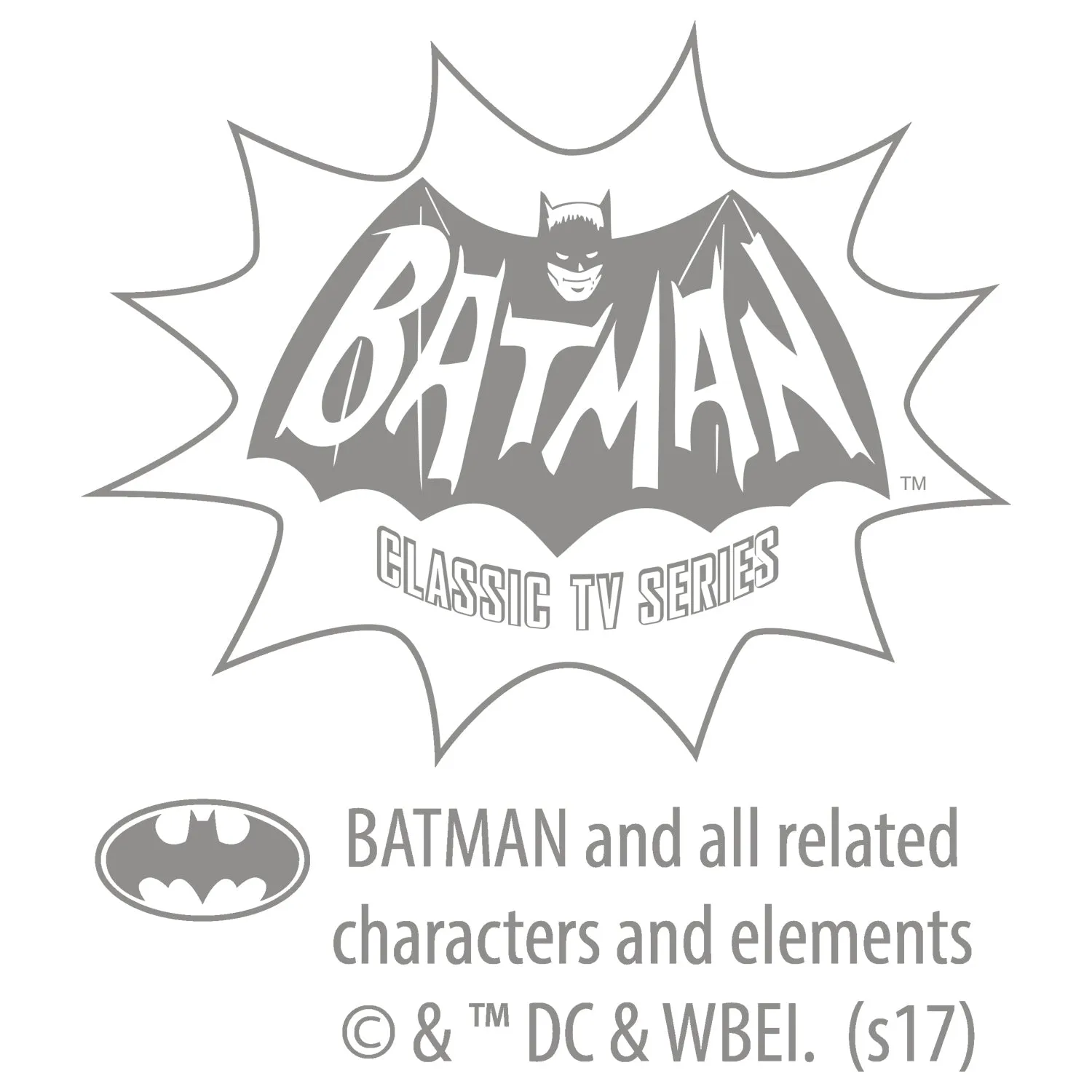 Batman 66 Logo Official Men's T-Shirt (White)