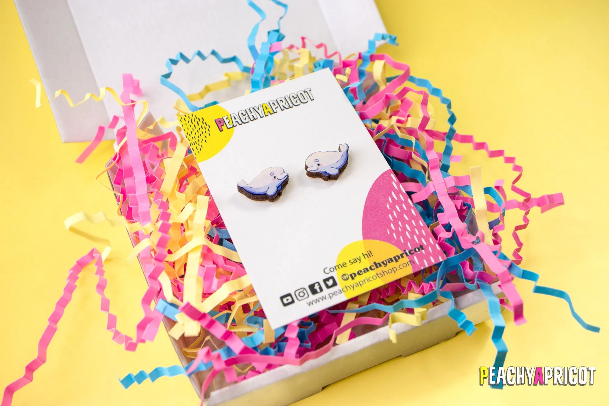 Beluga Stud Earrings
