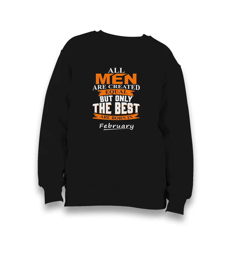 Best are Born in February II Black Shorts