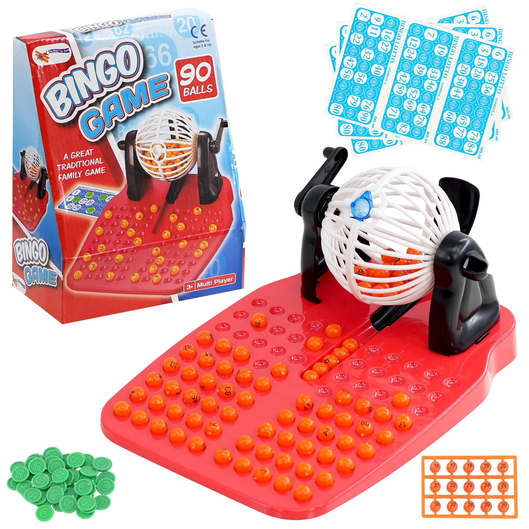 Bingo Lotto Set With 90 Numbers 24 Cards