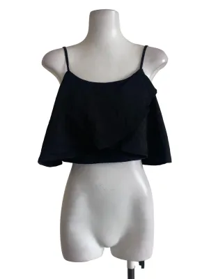 Black Layered Crop Top