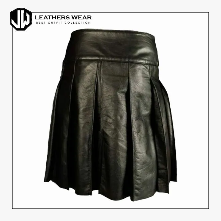 Black Leather Skirts for Women