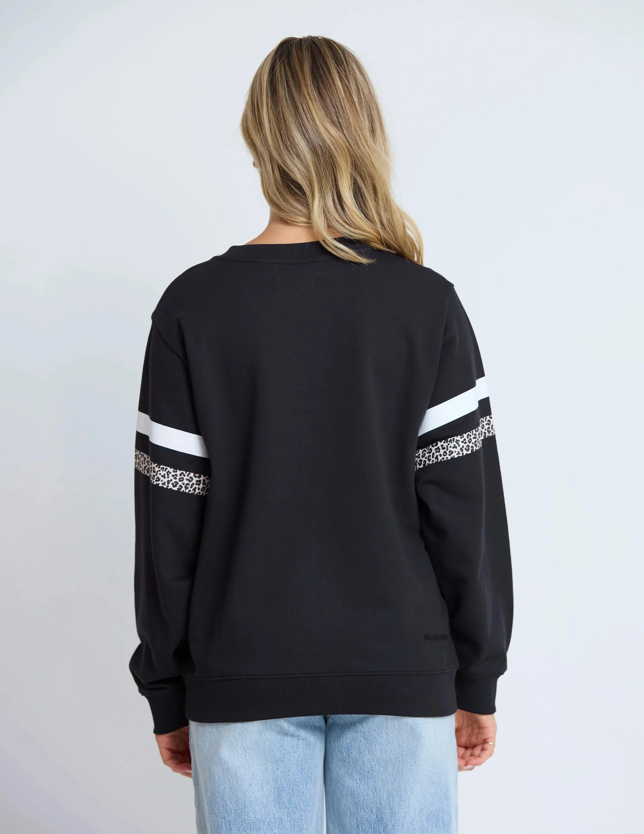 BLACK LEOPARD CLASSIC SWEATER